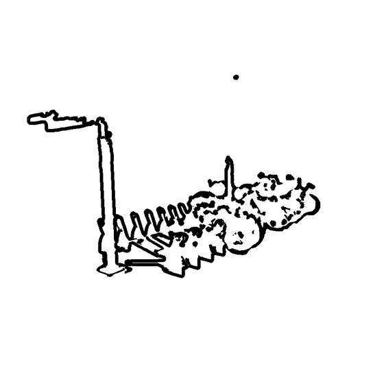 generated stencil from the object photo
