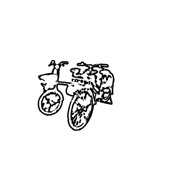 generated stencil from the object photo